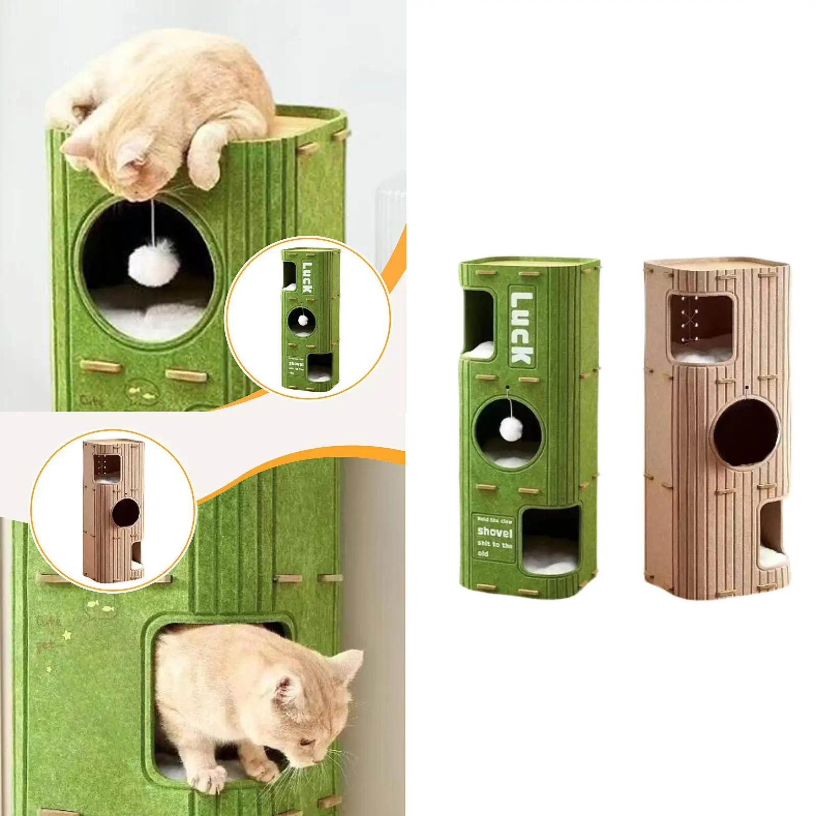 

Домик-дляшек для кошек с закрытым лазательным комплексом, товары для животных, место для сна и игр