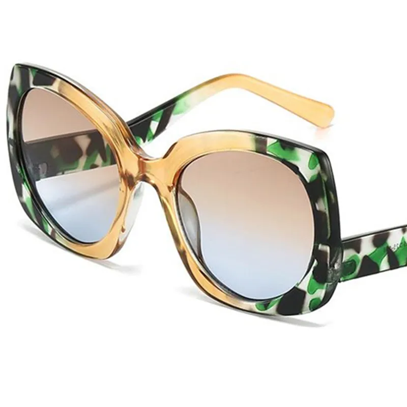 

Fashion Sun Glasses Women Anti-UV Spectacles Butterfly Eyeglasses Personality Google Retro Oversize Patchwork Frame Sunglasses