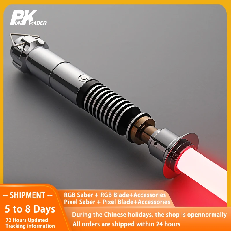 PunkSaber Lightsaber Neopixel Jedi Laser Sword Heavy Dueling Sensitive Smooth Infinite Changing Hitting Sound Light Saber Toys