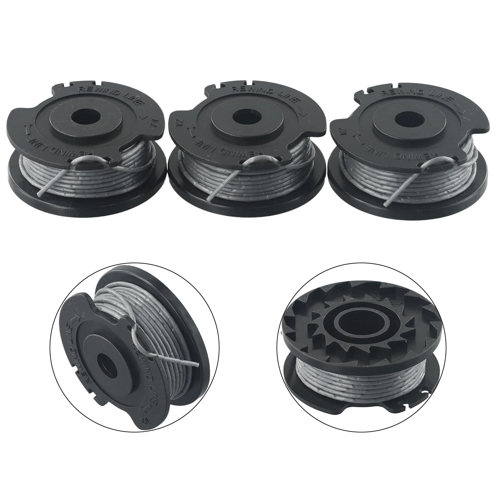 3PCS FOR BOSCH ART 23 26 SL Strimmer Trimmer Line Spool Feed 1.65mm Lawn Mower Accessories Cutting Line Head For Strimmer