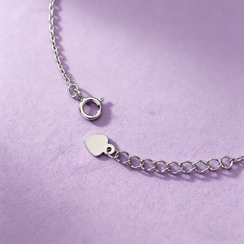 IOGOU D-Farbe Moissanit Vierblättriges Blumenarmband für Frauen, 14 Karat Gold gefüllt, verstellbare Kette, Hochzeitstag, Schmuck, Geschenk – Detail 5