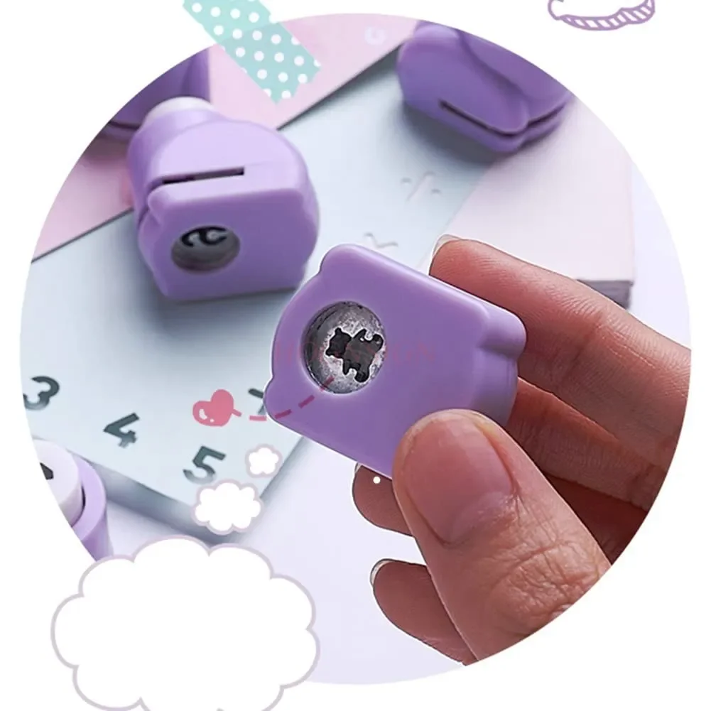 machine small number Mini paper punch shape hole is a pressure
