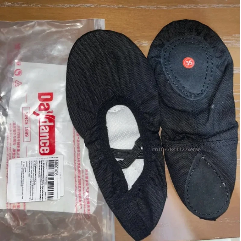 Детская танцевальная обувь, балетки для девочек на мягкой подошве, тканевые туфли для йоги для взрослых, дышащие и прочные, стиль без завязок