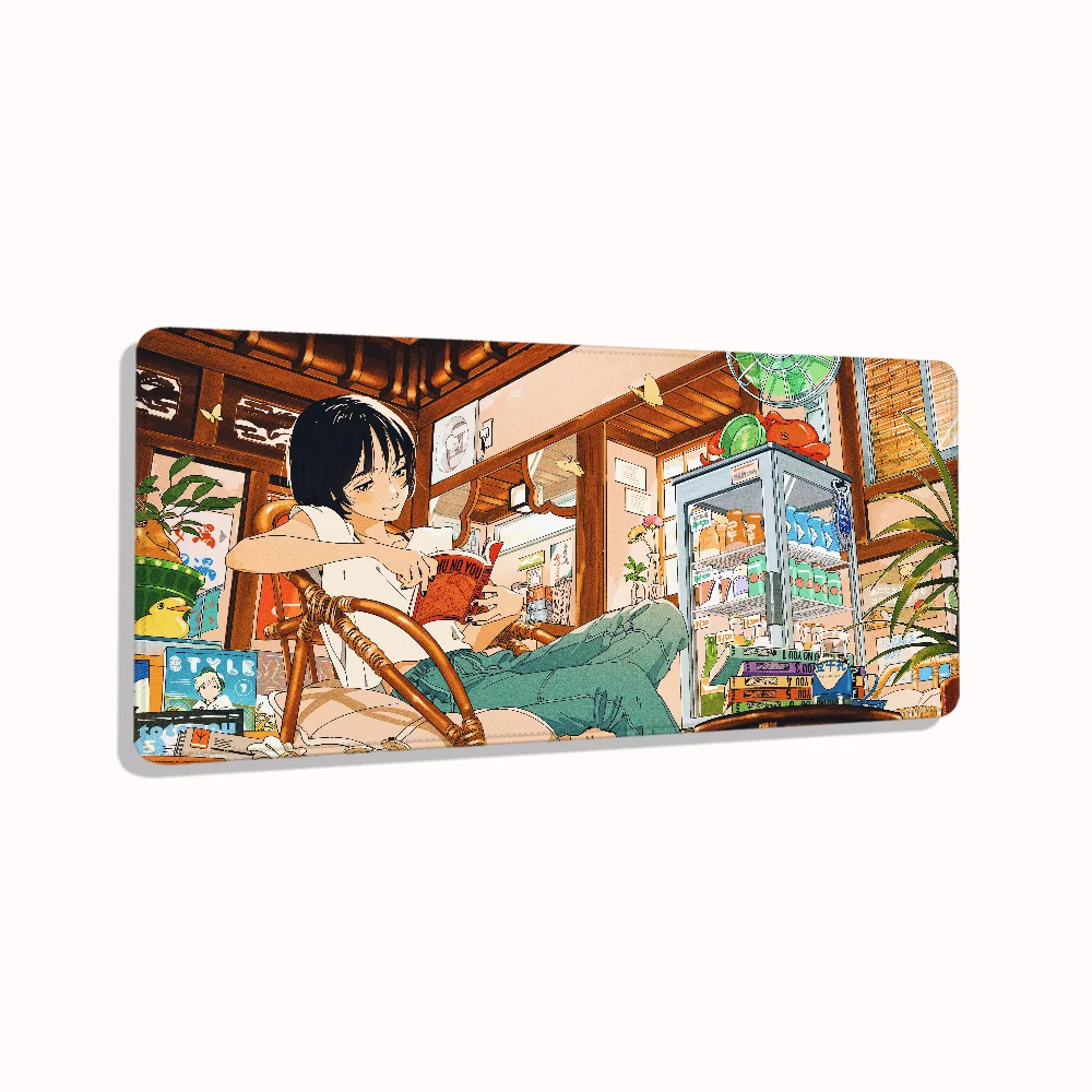 

Large Mouse Pad Kawaii Leisurely Summer Non-Slip Mousepad Gamer Pc Cabinet Games Gaming Mats Accessories Computer Desks Desk Mat