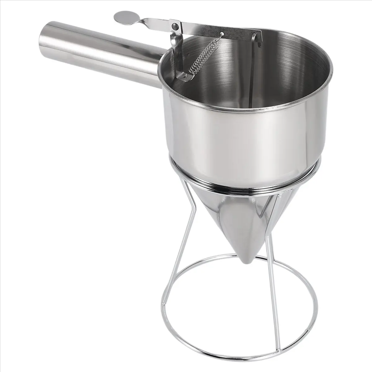 MALL Stainless Steel Hand-Held Funnel Dispenser Octopus Pellets Funnel Tool Hand-Held Mixing Batter Separator