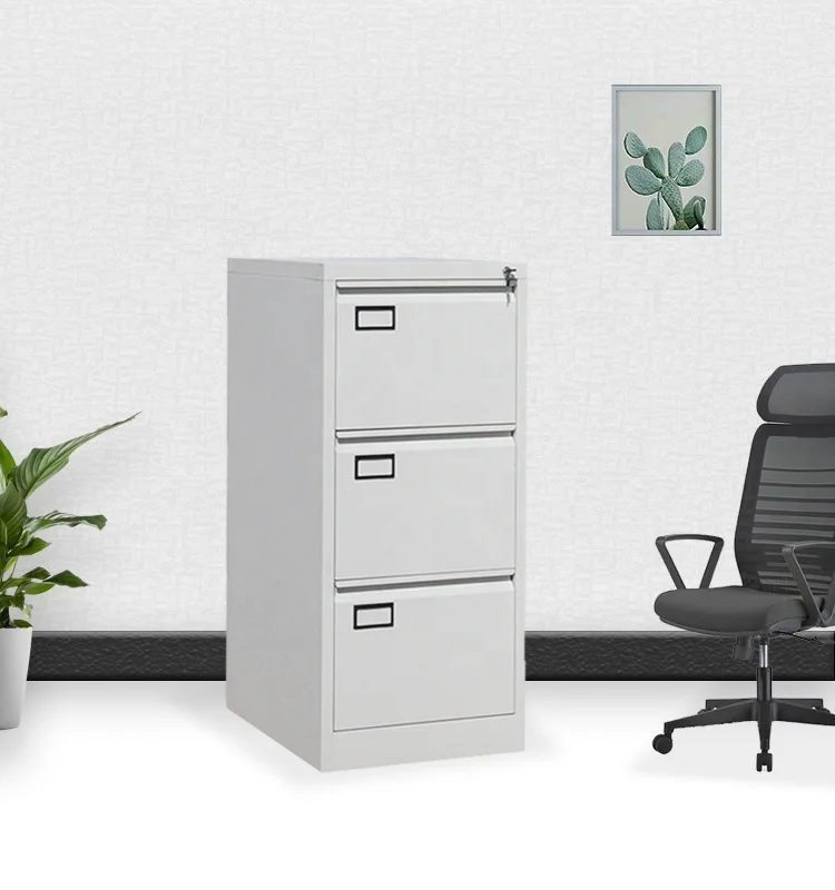 #￥forFlat Pack Steel Cheap Office Documents 3 Drawer Metal Cabinet Storage Vertical File Cabinet