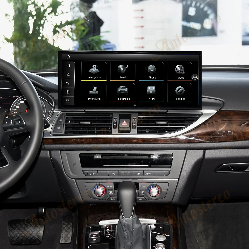 Android14 reprodutor multimídia do carro 15.8 Polegada para audi a6 a7 2016-2018 gps tela de toque navegação gps vídeo estéreo player unidade principal