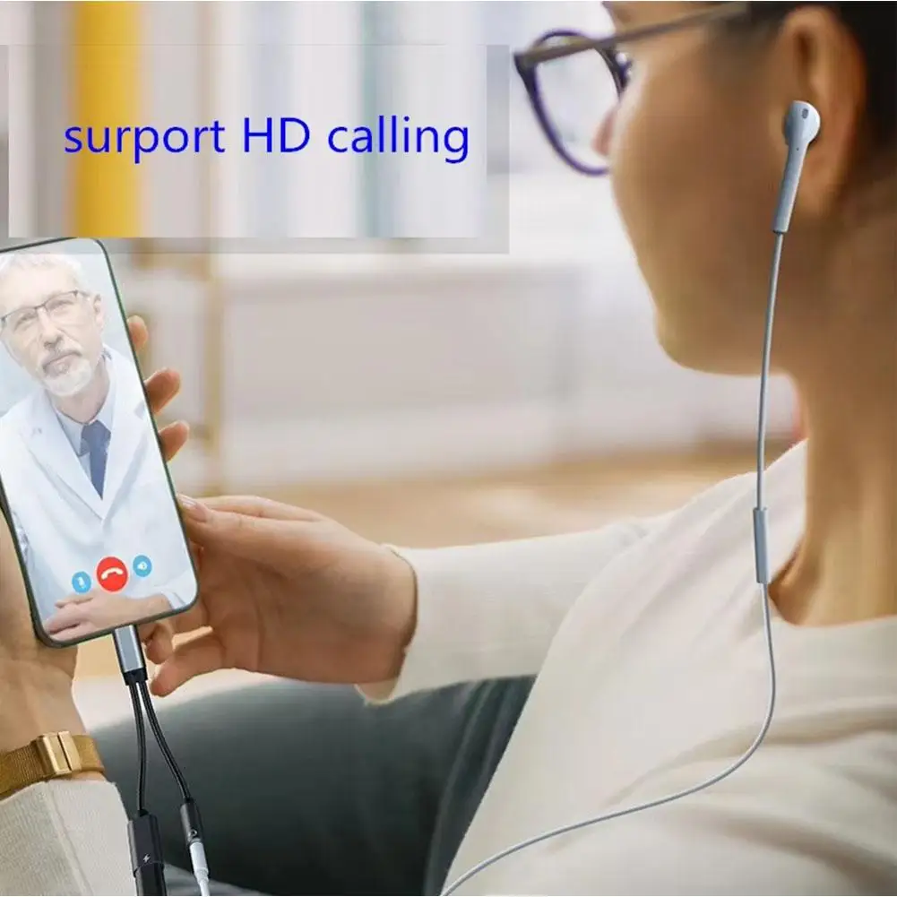 USB C OTG 充電対応 Type C OTG スプリッター、USB C - AUX マイクジャック付き、iPhone、イヤホン用PD 60W急速充電対応、C5J8