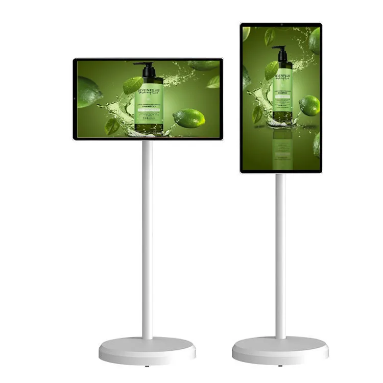 

23.8" Portable Indoor LCD Smart Television Display Flat Screen Smart Tv for Entertainment Android 12 Portable Tv
