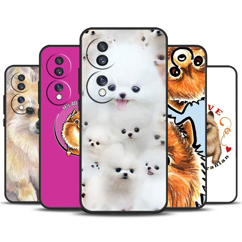 Pomeranian Watercolor Dog For Honor Magic 6 5 Pro Lite 50 70 90 Case For Honor X9b X8b X7 X8 X9 X6a X7a X8a X9a Cover