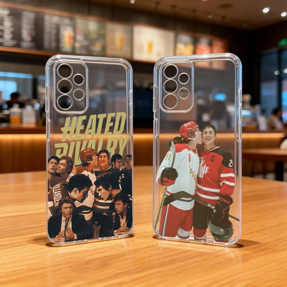 

COOL H-Heated R-Rivalry HR man Phone Case Transparent Silicone Soft For Samsung S25,S24,S21,S22,S23,S30,Ultra,S20,Plus,Fe