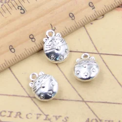 10pcs Charms Lucky Cat 15x11mm Tibetan Silver Color Pendants Antique Jewelry Making DIY Handmade Craft