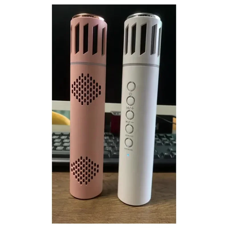 

Wireless Bluetooth Portable Hand-Held Mic For Home KTV Audio Conference Noise Reduction Colorful Light New Karaoke