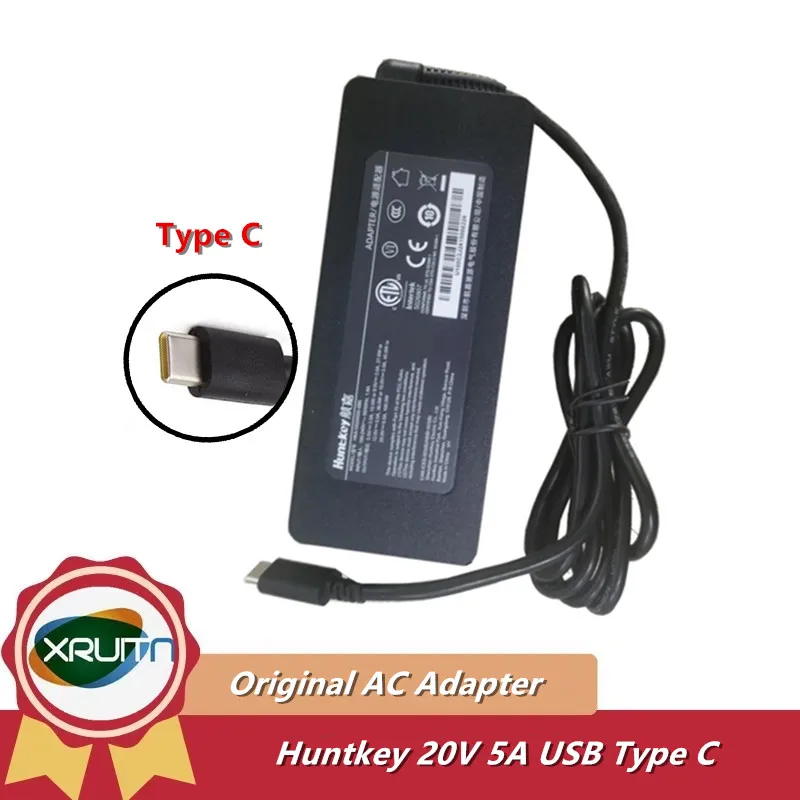 adaptador-de-corriente-ca-cc-original-huntkey-hka10020050-0b6-cargador-de-20v-5a-100w-con-puerto-usb-tipo-c