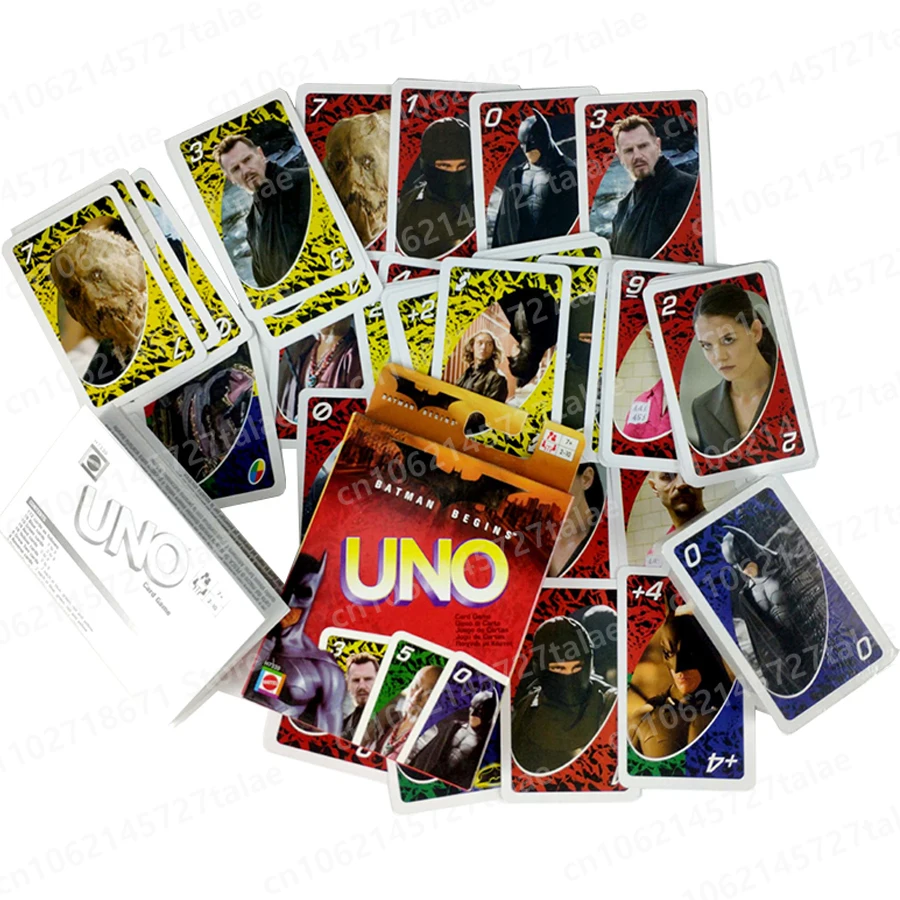 UNO Mattel Bats-mans Matching Card Game Uno No Mercy Card Multiplayer Family Party Boardgame Funny Friends Entertainment Poker