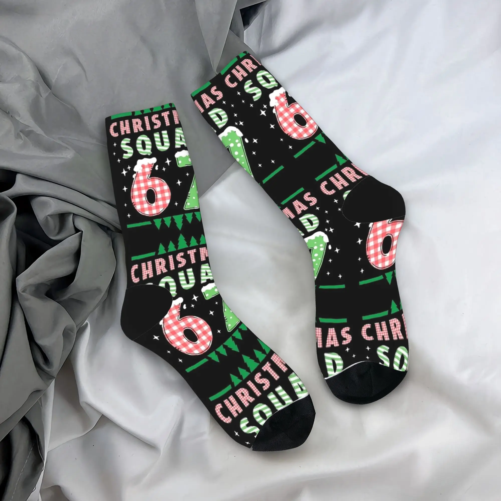 

Рождественский отряд 67, забавные чулки Gen Z, рождественские чулки Brainrot Meme, носки в стиле Харадзюку, мужские носки, осенний дизайн для бега, нескользящие носки