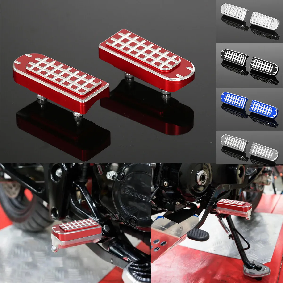 

3D Front Rider Step Foot Rest Pedals Pegs Cover For Honda MONKEY 125 DAX 125 3D Front Rider Step Foot Rest Pedals Pegs Cover