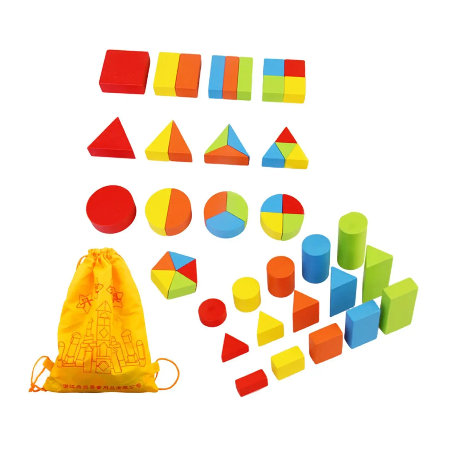 Sólidos geométricos brinquedo educativo colorido para meninos meninas conjunto de geometria blocos de forma 3d para material escolar do jardim de infância casa