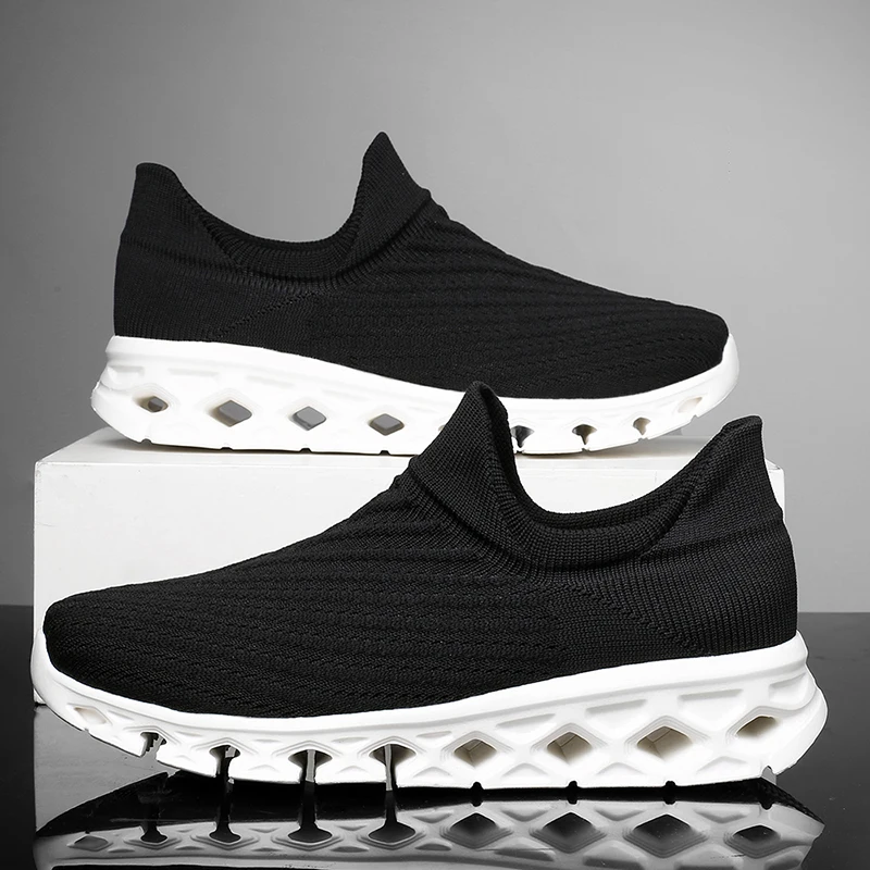 

Мужская повседневная обувь, летние легкие кроссовки с мягкой сеткой для прогулок на открытом воздухе, дышащая мягкая подошва, тренировочные кроссовки для мужчин