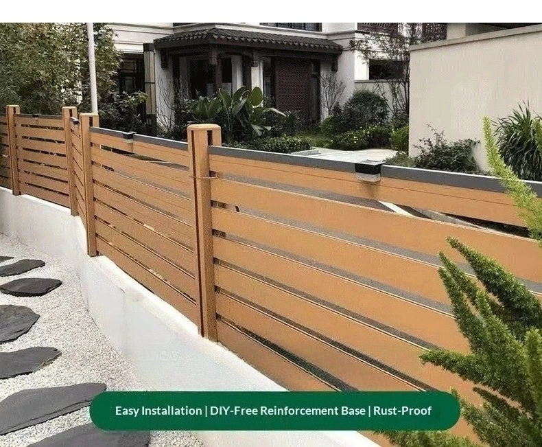 Outdoor Wood-Plastic Composite Wall Panels, Corrosion Resistant, Suitable for Courtyard Fences and Exterior Wall Decoration.
