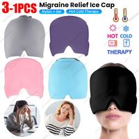 Migraine Relief Cap Reusable Gel Cold Compress Therapy Ice Cap for Relieve Pain Physical Cooling Ice Head Wrap Eye Mask