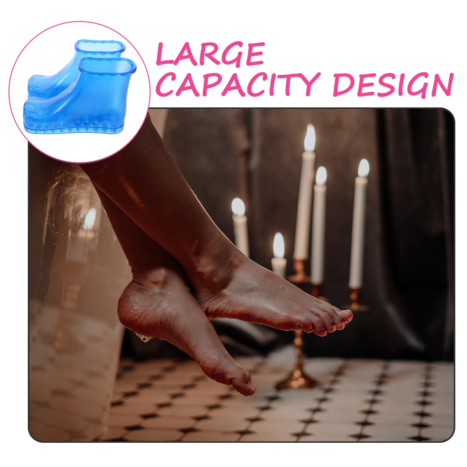 Soak sapatos spa bota banheira de pvc para adultos viagem calçado de banho portátil embeber material durável fácil limpo uso doméstico pé