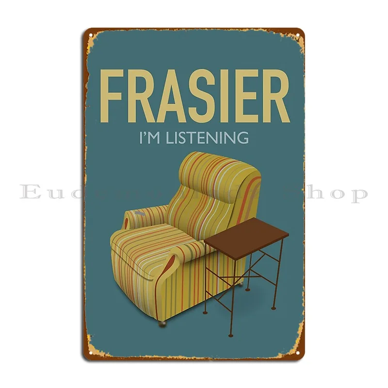 Frasier Tv Series Poster Metal Plaque Poster Designer Wall Cave Create Club Wall Cave Tin Sign Poster