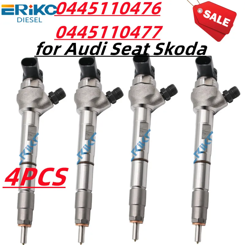 0445110476 Automotive Parts Fuel Injector 0 445 110 476 Auto Injection 0445110477 0 445 110 477 0986435241 for Audi Seat Skoda