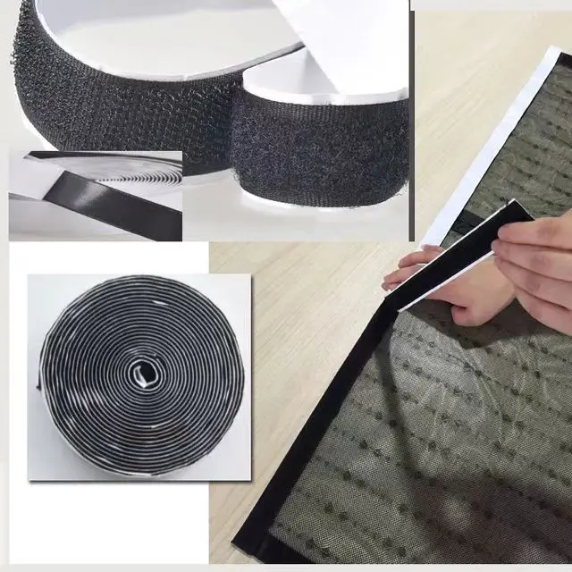 10M*2 20/25/30/50mm Magic Tape SelfAdhesive Hook and Loop Fastener Nylon Sticker velcros adesivo Tape Sewing Adhesivewith Glue