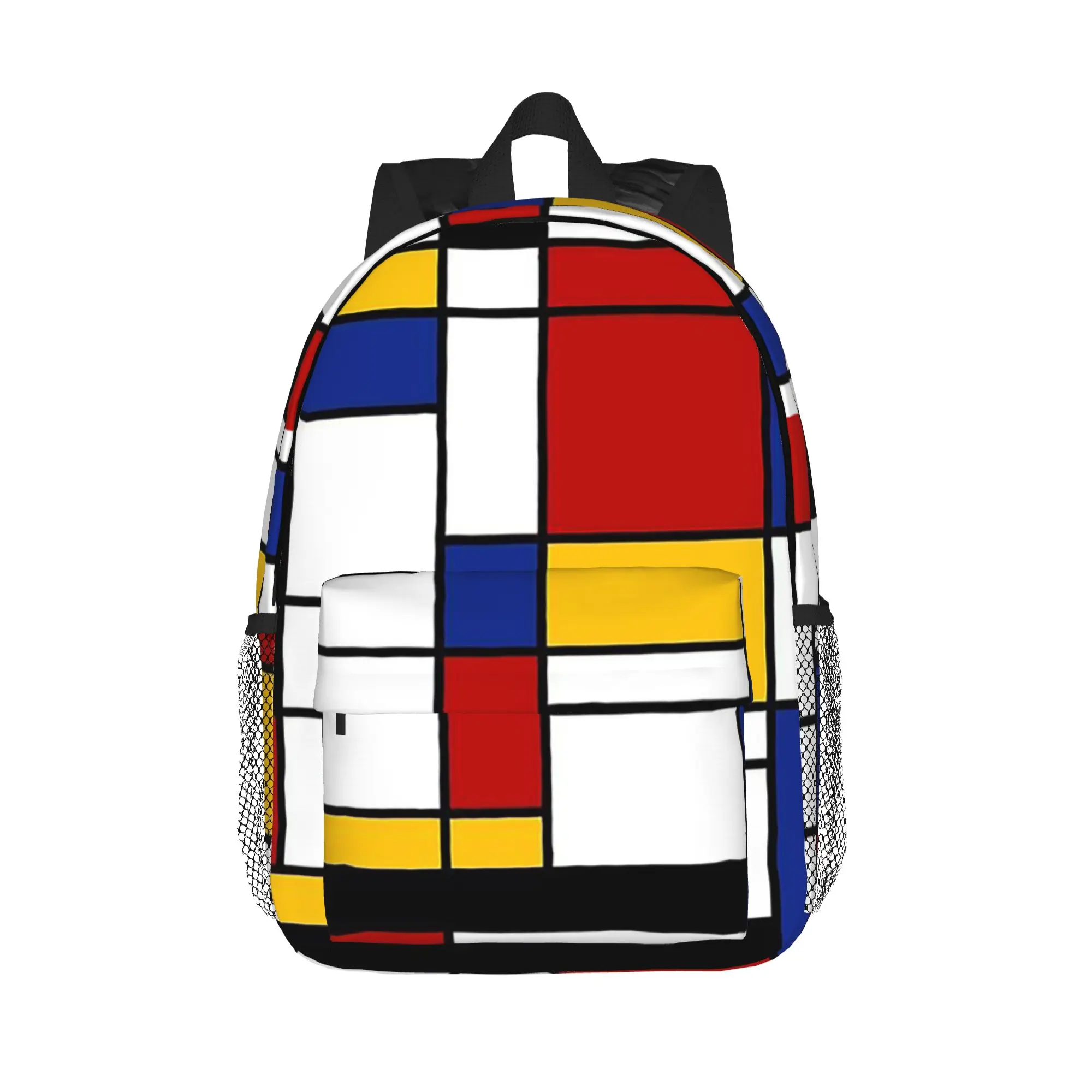 Piet Mondrian Backpack Hot Sale Daypack Large Capacity Boys Girls BookBag Shoulder Bags for Men Women School Bag