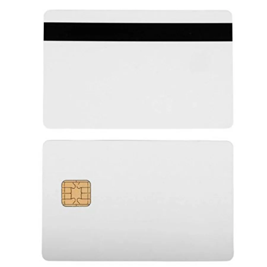

J2A040 Chip Java Jcop Cards W/Hico 2 Track Mag Stripe Jcop21-36K - White with Black Mag