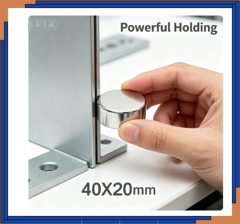 40x20mm Thick Powerful Permanent Round Magnet for DIY, Handmade Crafts, Magnetic Artworks NdFeB