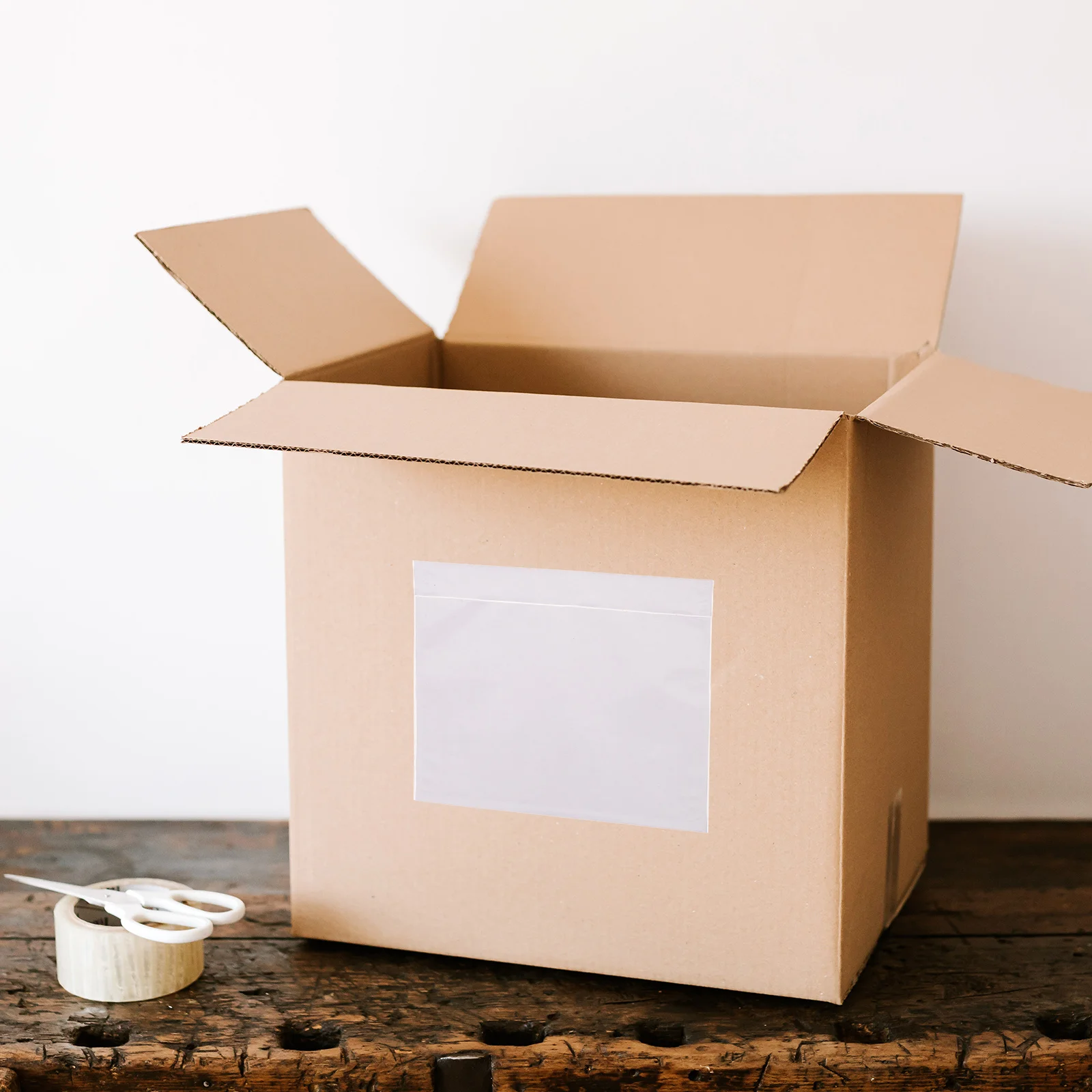 100개 셀프 접착 투명 포장 리스트 봉투, 송장 배송 라벨 물류 문서 보호용