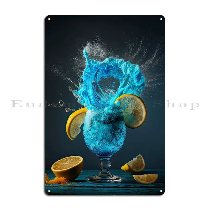 Tropical Blue Lagoon Metal Plaque Poster Decoration Party Garage Wall Cave Customized Tin Sign Poster