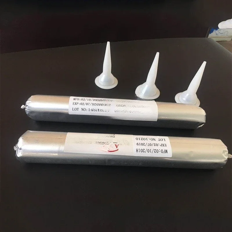 مانع تسرب باب ونافذة السيارات من مادة البولي يوريثين، مانع تسرب مقاوم للماء للزجاج الأمامي الأسود سعة 600 مل، لاصق هيكلي #2