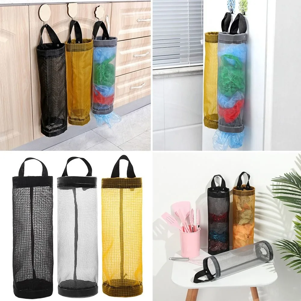 Wall Mounted Sundries Storage Bag Trash Hanging Storage Organization Accessories Garbage Bags Dispenser Miscellaneous Bag