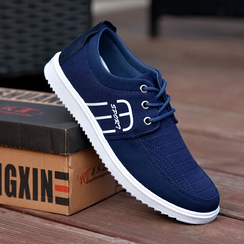 

Men's Casual Shoes 2025New Breathable Canvas Shoes Light Walking Flats Lace Up Vulcanize Shoes for Men Oxford Work Shoe Sneakers