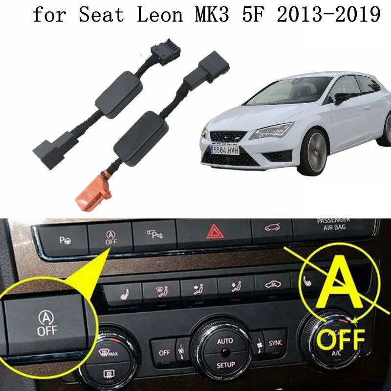 Automatic Stop Start Engine System Eliminator Cable for Seat Leon MK3 5F 2013-2019 Yearly Model Eliminates Auto Start Feature