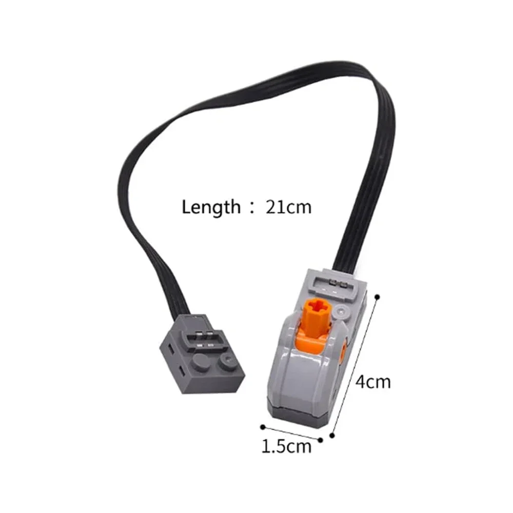 8869 Onderdelen met technische stroomfuncties Polariteitscontroleschakelaar voor MOC-bouwstenen 8869, voor LED Light Link Line 8870 en motor