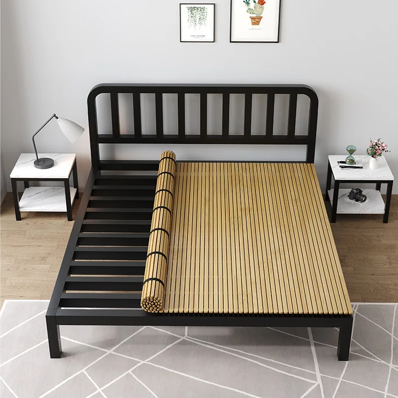Natural waist protection Nanzhu hard bed board decking gasket stackable bamboo mat encryption plus hard solid wood bed board