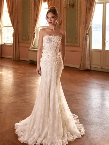 Customized 3D Flowers Mermaid Wedding Dress 2026 Romantic Sweetheart Backless Princess Bride Gown Vestido de Noiva