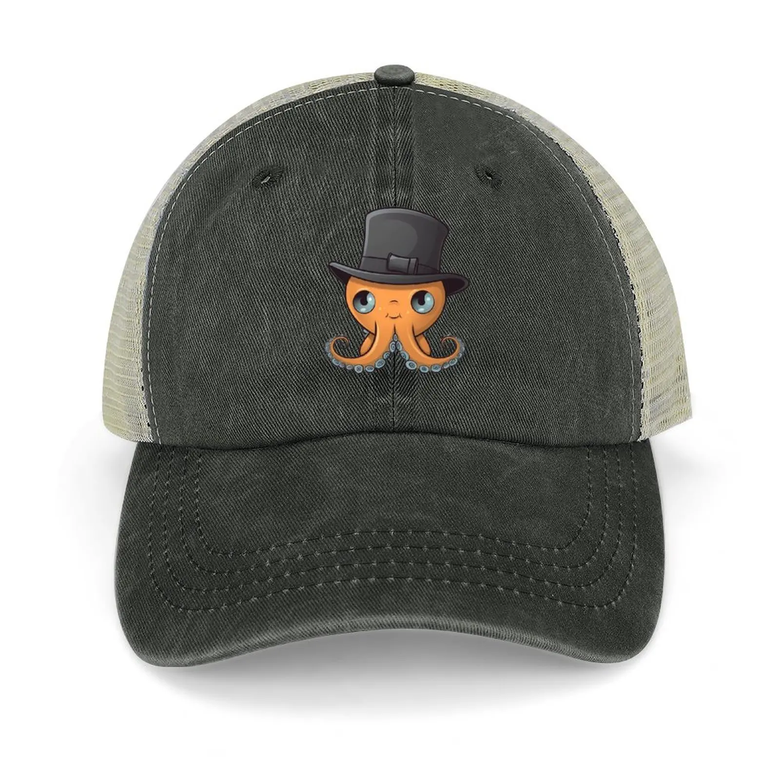

Cute OCTOPUS in a bowler hat Baseball Cap |-F-| birthday Golf Trucker Cap Caps Women Men's