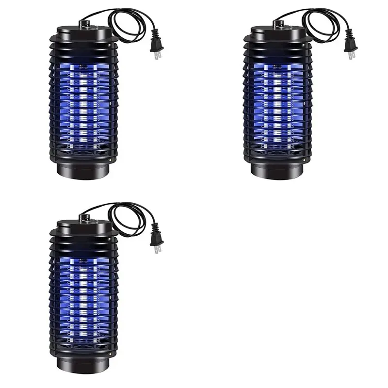 a01f-3x-電気虫除け器、屋内および屋外用虫除け器、青色のライト付きハエ除け器、蚊ランプ、米国プラグ