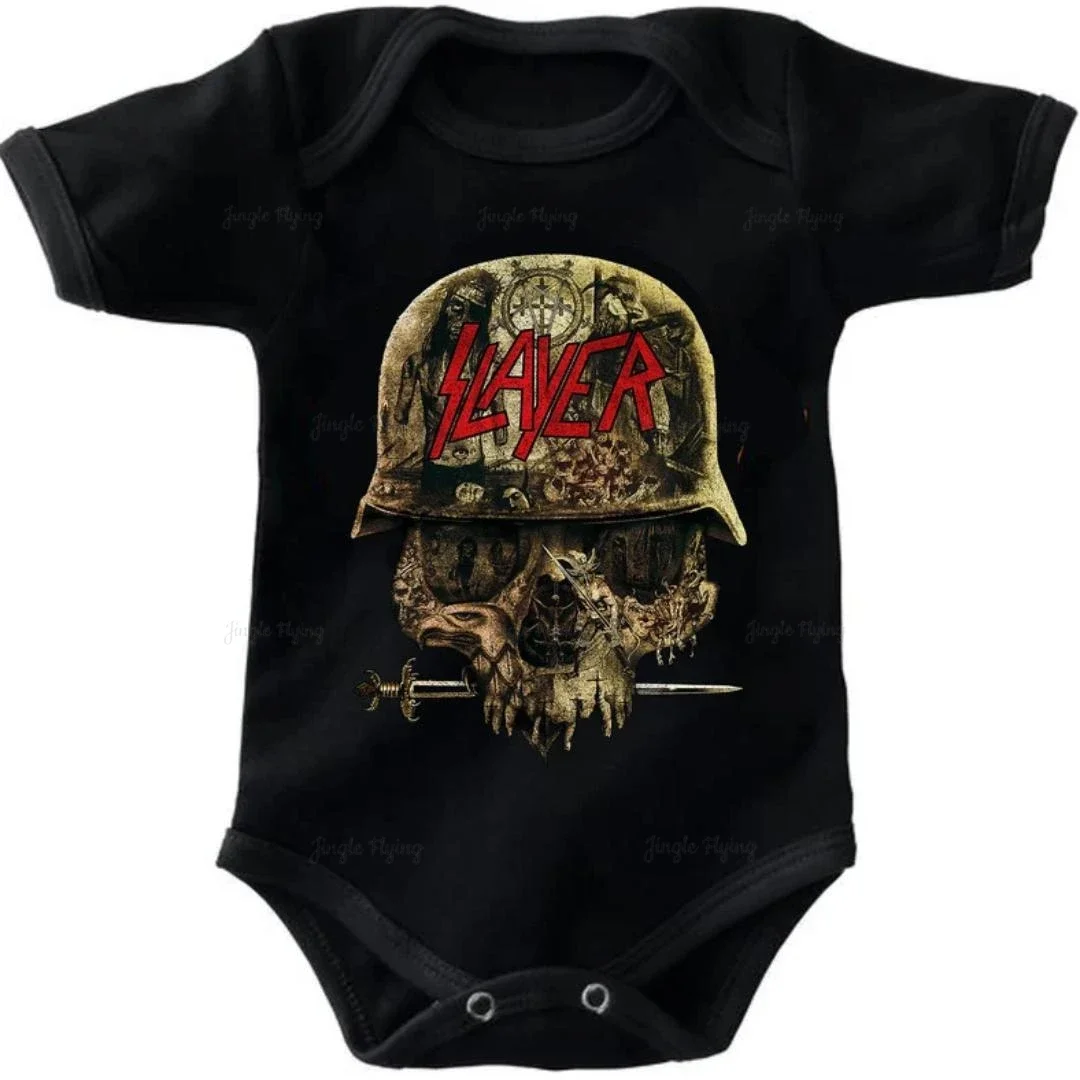 Black Cradle Society Emo Music Baby Clothes Alternative Music Krib Baby Clothes Slayer Helmet Rock Hard Heavy Metal