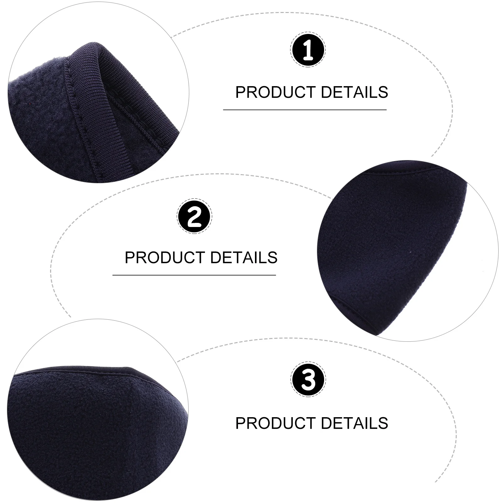 

2Pcs Warm Lightweight Headband Full Cover Ear Muff for Winter Activities Camping Sledding Cold-Proof Hair Band