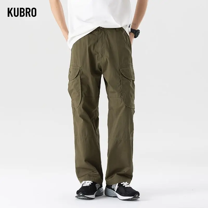 

Loose Fit Multi Pocket Joggers Autumn Winter Men's Street Style Waist Vintage Casual Pants Cargo Pants Fitness Outdoor Versatile