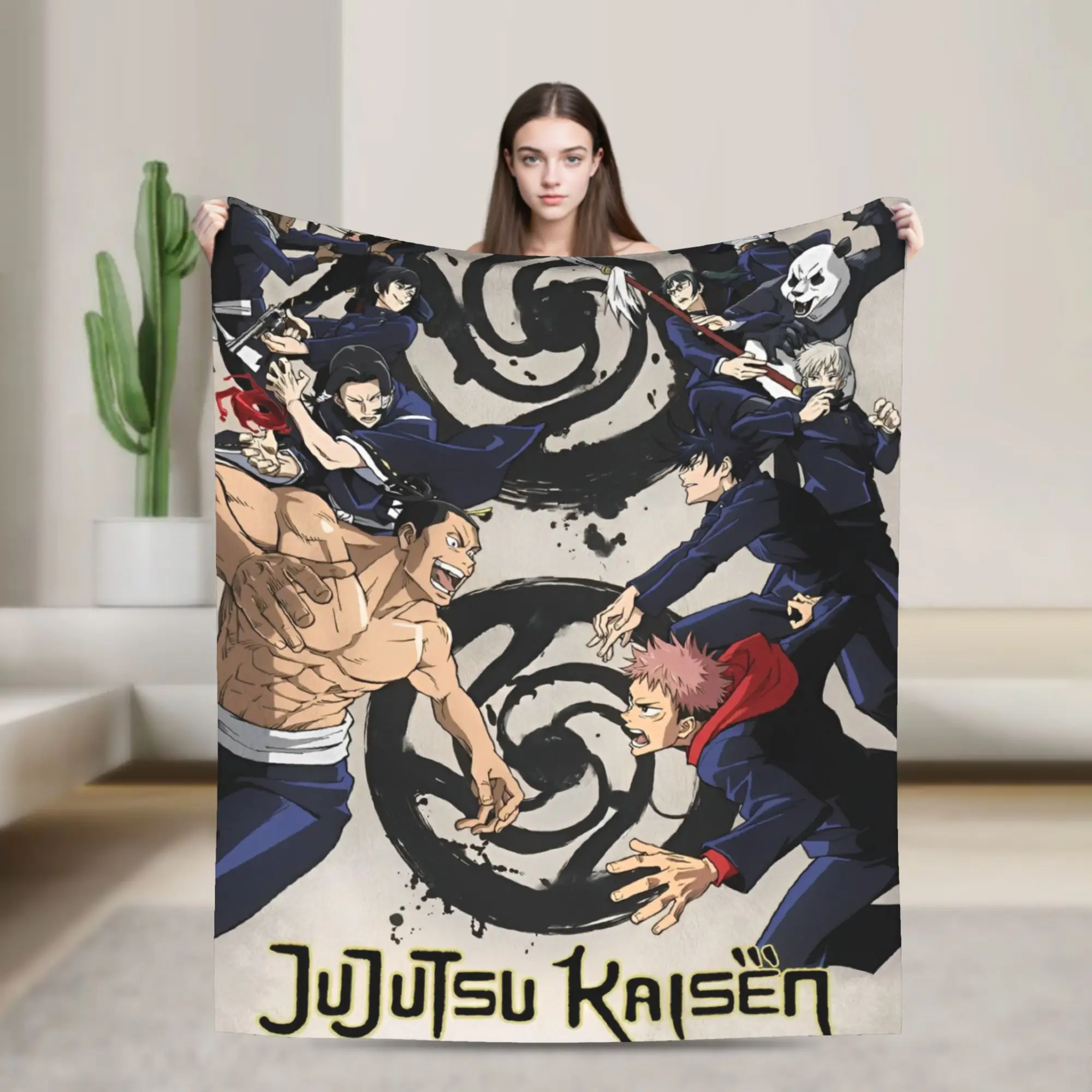 

Одеяла Jujutsu Kaisen, флисовое летнее одеяло с кондиционером, многофункциональное легкое тонкое одеяло, постельное белье, пледы