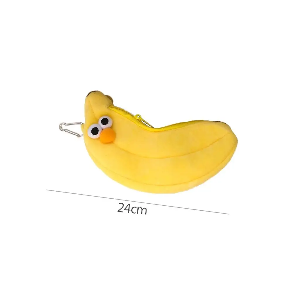 Frango Perna De Pelúcia Pencil Bag, Banana Shape Pencil Case, Saco de maquiagem cosmético de grande capacidade, Artigos de papelaria, Presente