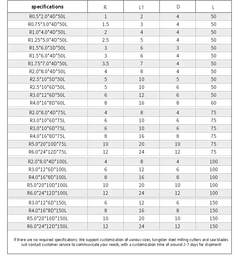 HRC65 HRC70 صلابة عالية الكرة الأنف نهاية مطحنة التنغستن قاطع كربيد CNC راوتر بت طحن أداة R0.5 6 مللي متر 8 مللي متر 10 مللي متر 12 مللي متر المعادن