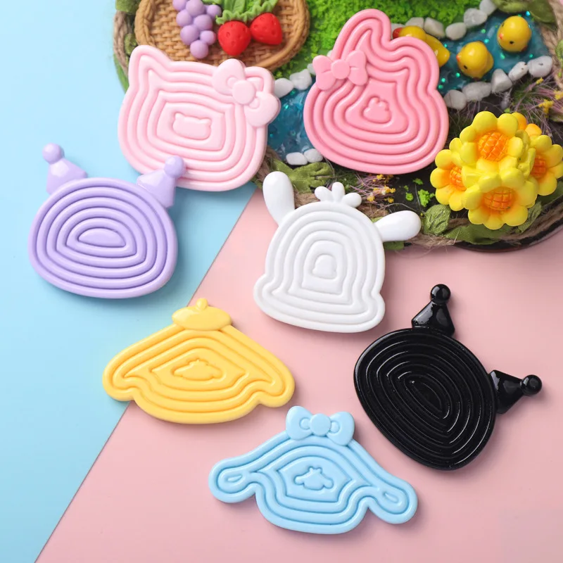 5pcs Cartoon bright gull plate resin flatback for craft diy supplies cabochons charms for scrampbooking embellishments